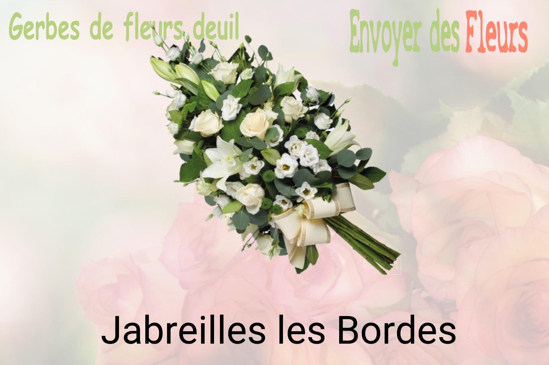 Gerbe de fleurs de deuil livrée à Jabreilles-les-Bordes